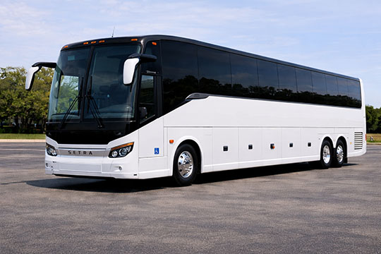 56-passenger charter bus available for charter in Brandon, FL
